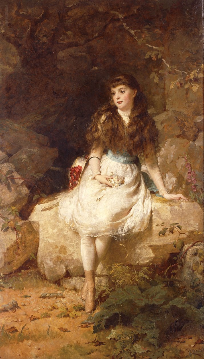 Lady Edith Amelia Ward, dcera 1. hraběte z Dudley, 1883 od George Elgar Hicks