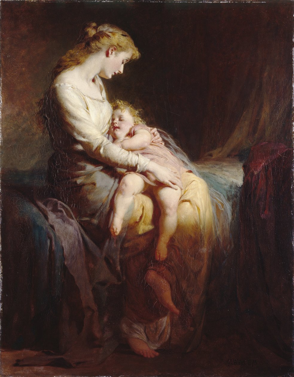 Matka a dítě od George Elgar Hicks