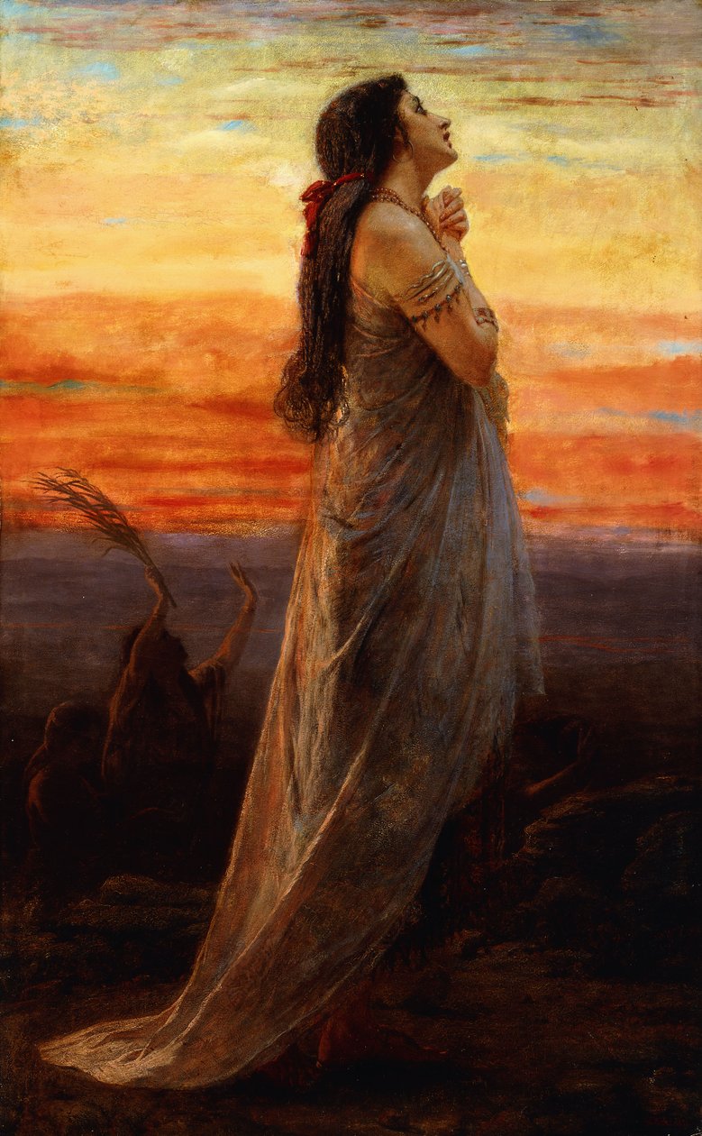 The Lament of Jephthah"s Daughter, 1871 od George Elgar Hicks