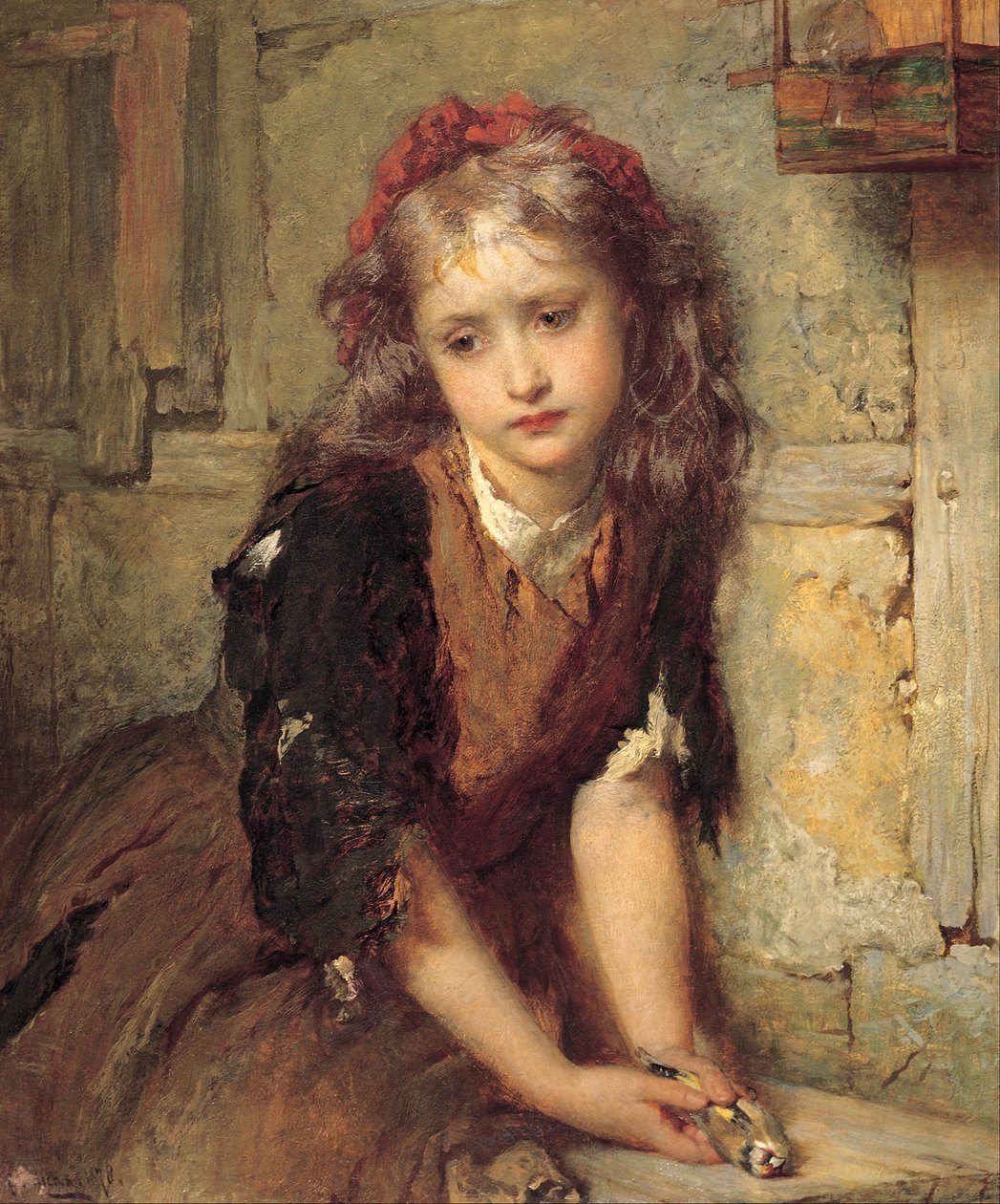 Mrtvý stehlík (Vše, co zbylo milovat) od George Elgar Hicks