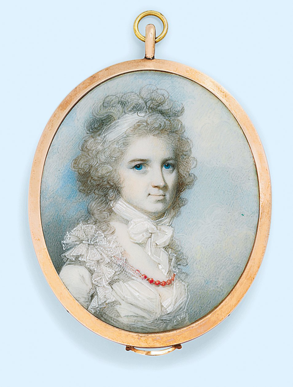 Paní Thomas Graham (rozená Ann Paul) (akvarel na slonovině) od George Engleheart