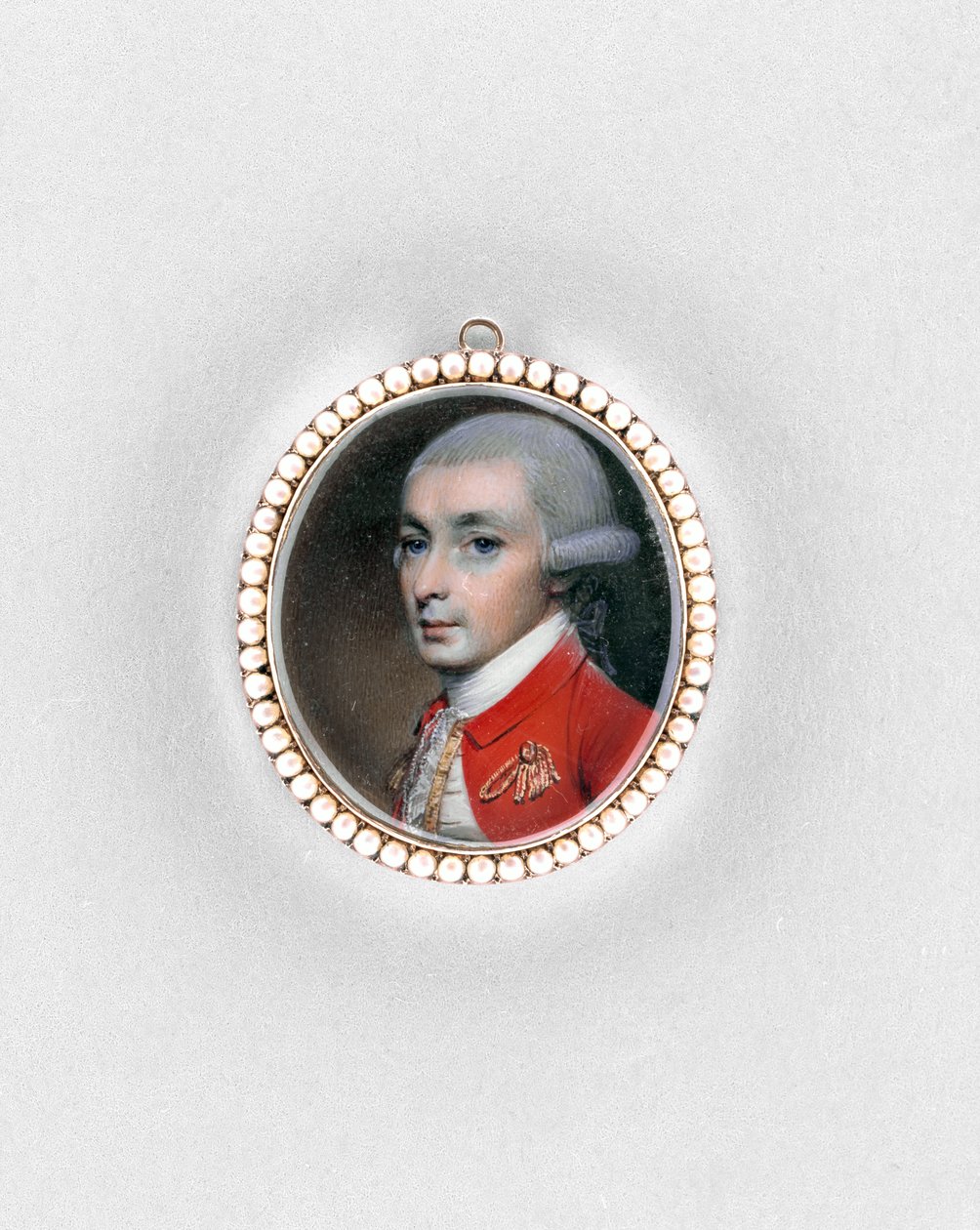 Portrét muže, kolem roku 1775 (akvarel na slonovině od George Engleheart