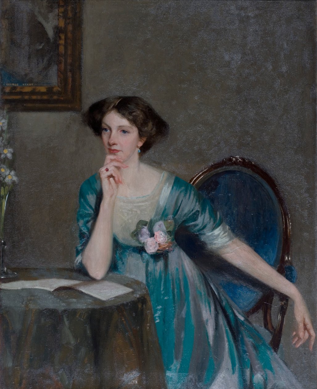 Portrét lady Margaret Sackville, kolem roku 1910 od George F. Henry