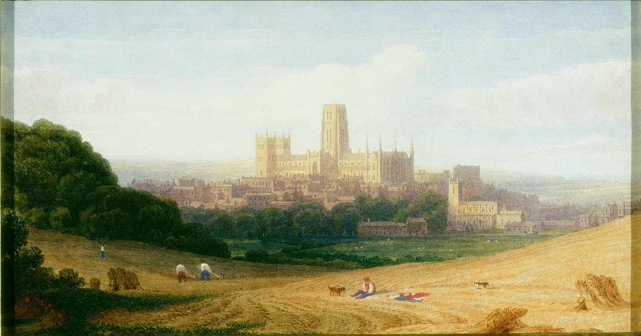 Durham, před rokem 1828 (akvarel a kvaš) od George Fennel Robson