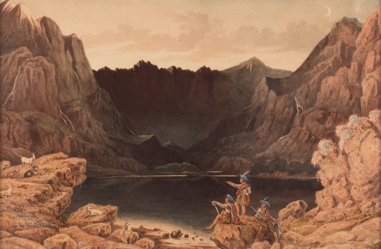 Loch Coruisk, ostrov Skye od George Fennel Robson