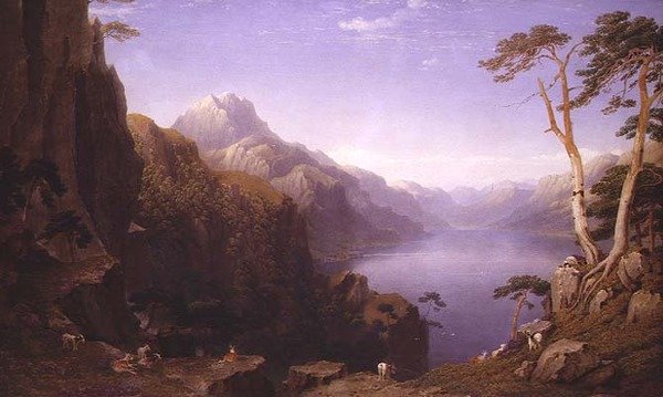 Loch Maree, Ross a Cromarty od George Fennel Robson