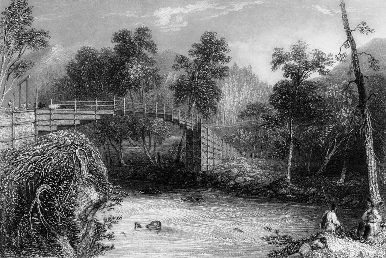 „Most v Bhurkote“, 1838. od George Francis White