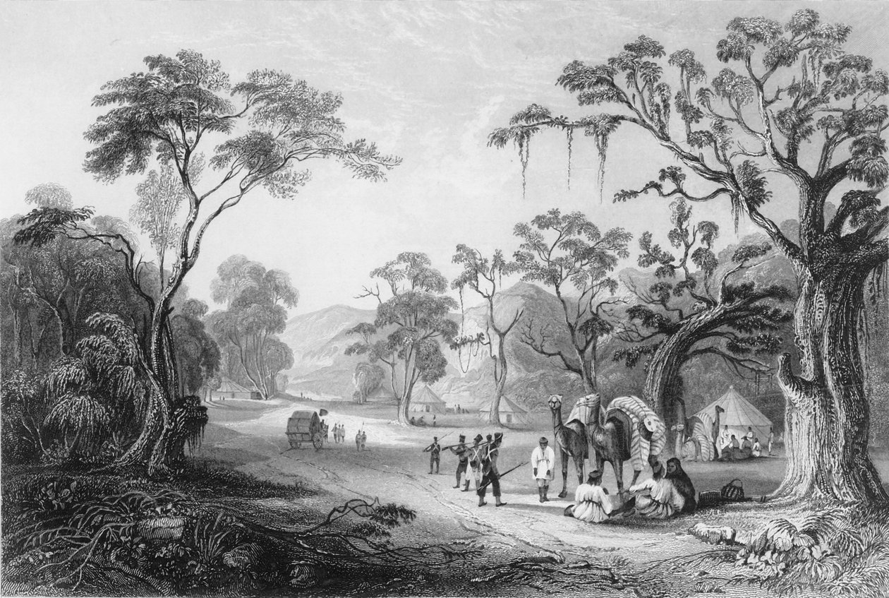 „Vchod do průsmyku Keree“, 1838. od George Francis White