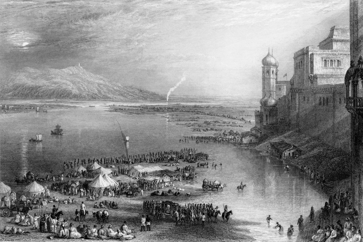 „Část Chaut, v Hurdwaru“, 1838. od George Francis White