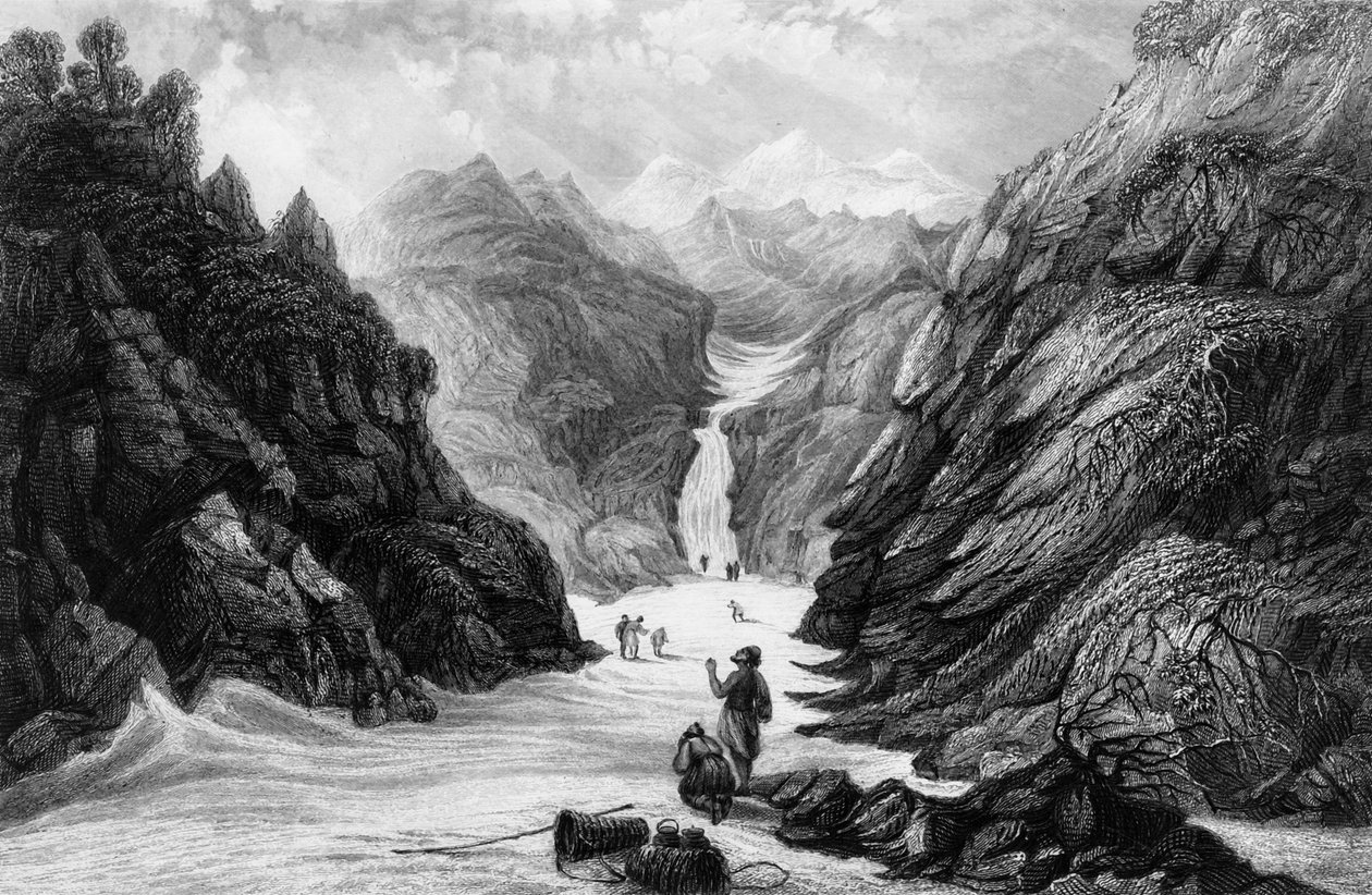 „Zdroj řeky Jumna“, 1838. od George Francis White