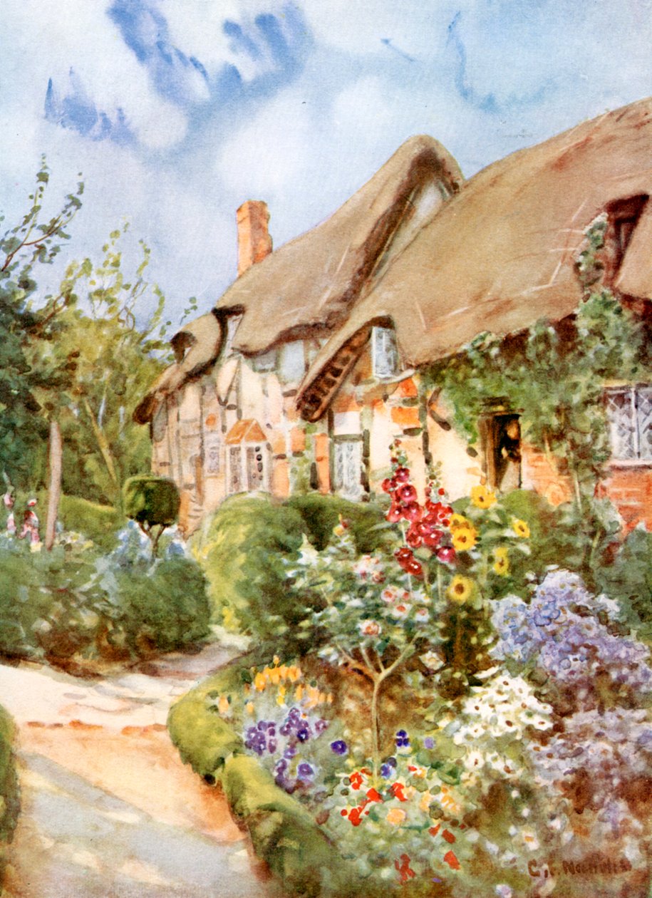 Anne Hathaways Cottage, Shottery, Warwickshire, 1924-1926. od George Franck Nicholls