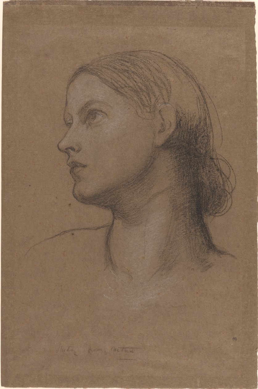 Hlava mladé ženy od George Frederic Watts