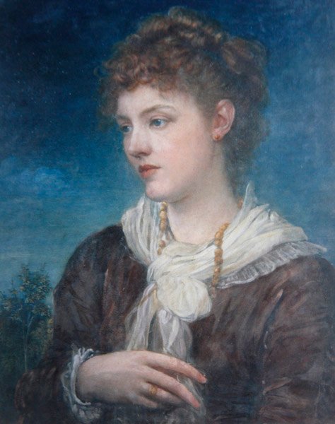 Portrét Calliope Coronio, kolem roku 1880 (olej na plátně) od George Frederic Watts