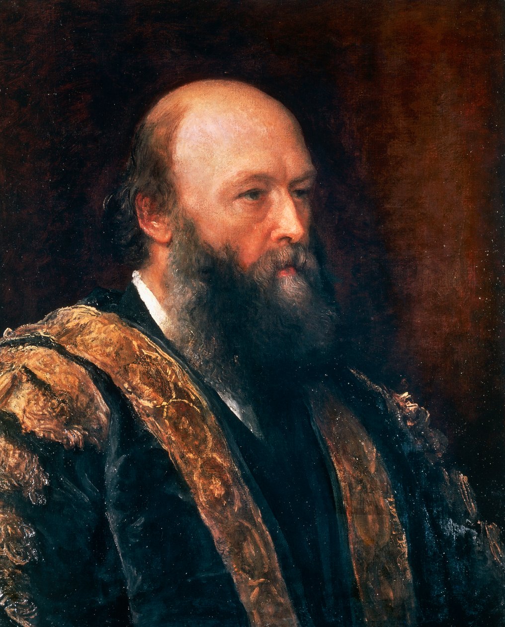 Portrét Roberta Arthura Talbota Gascoyne-Cecila, třetího markýze ze Salisbury (Hatfield od George Frederic Watts