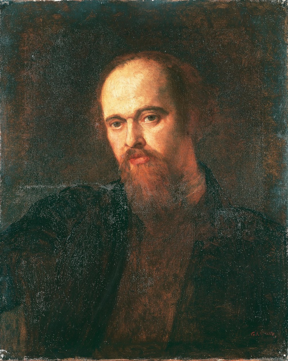 Portrét malíře Dante Gabriel Rossetti od George Frederic Watts