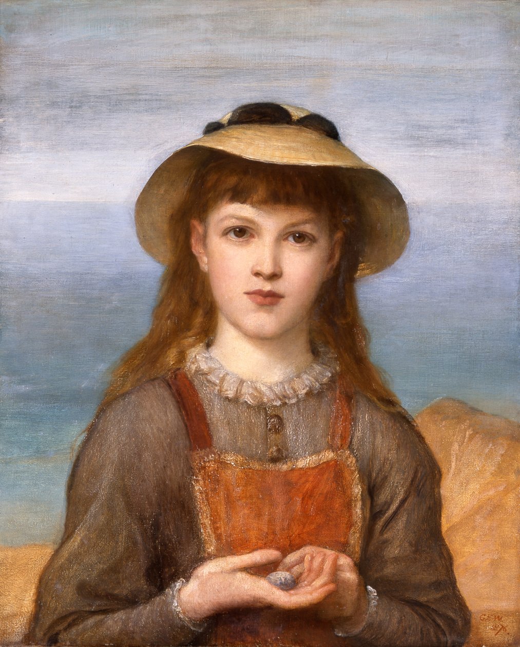 Tutkimus: Tytön pää od George Frederic Watts