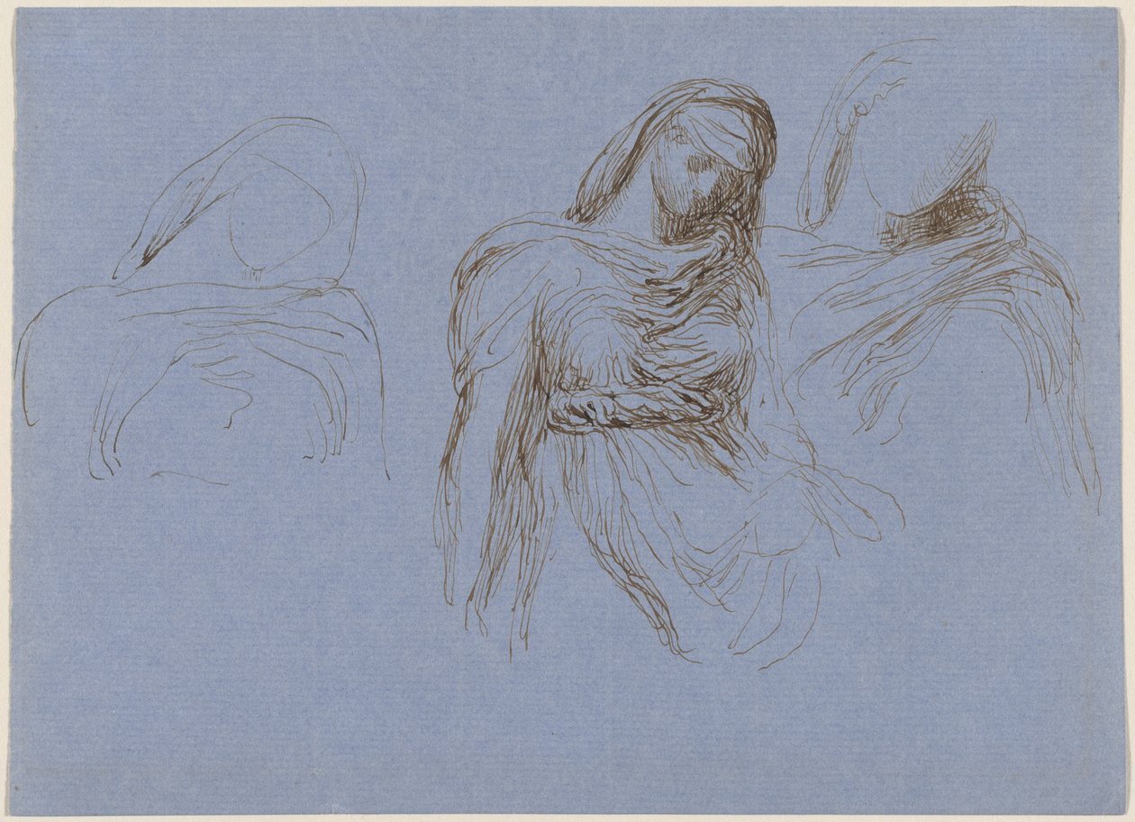 Studie smrti pro "Čas a smrt" od George Frederic Watts