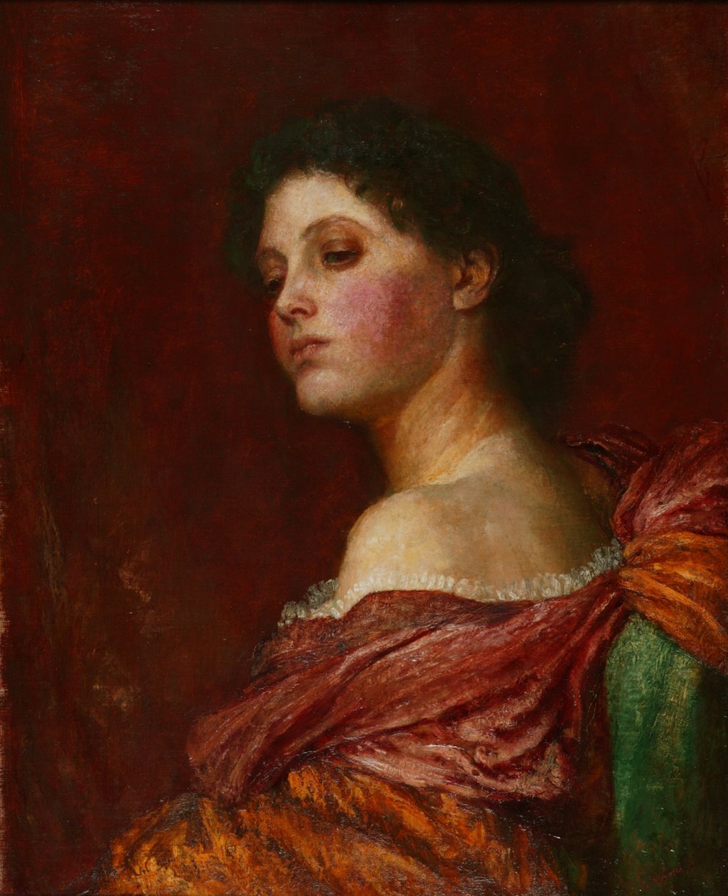 The Coquette, n. 1880 (öljy kankaalle) od George Frederic Watts