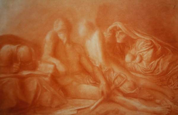 Lidé, kteří seděli v temnotě od George Frederic Watts