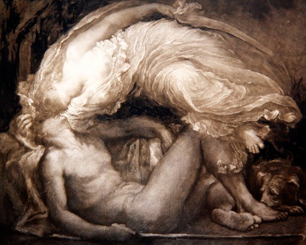 Endymion, vyrytý Frankem Shortem od George Frederick (after) Watts