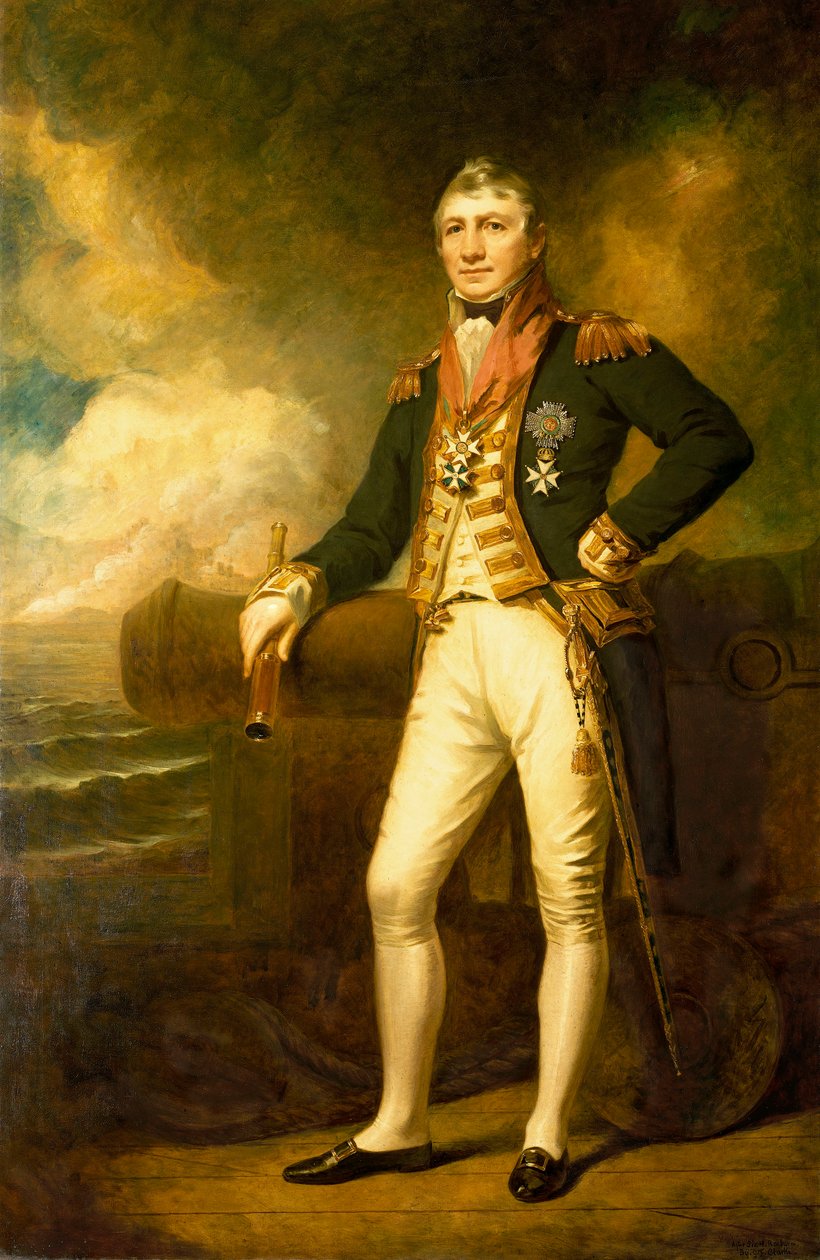 Admirál sir David Milne (1763-1845) od George Frederick Clarke