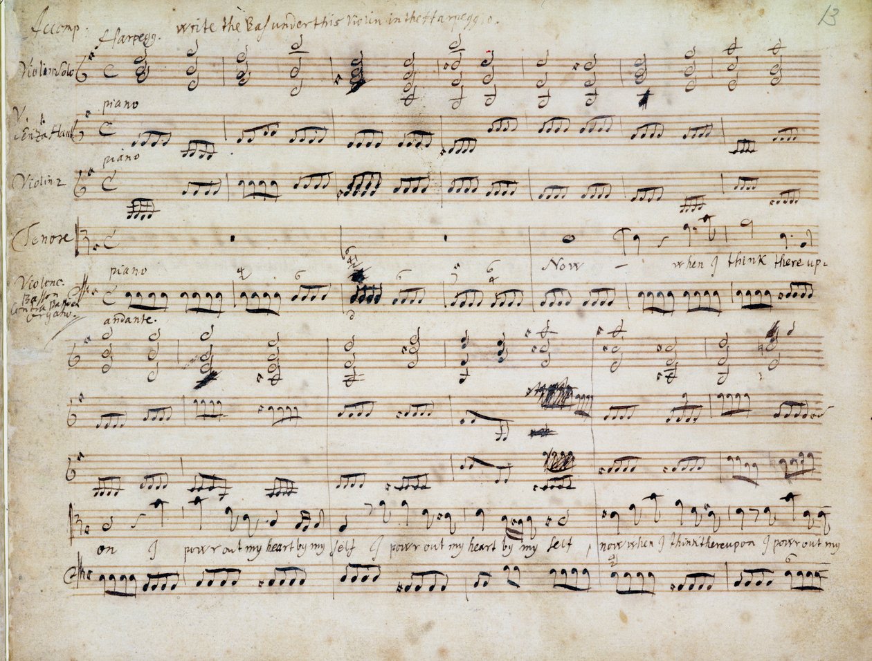 Tenor Aria, „Teď, když na to myslím...“ z Händelových Chandos Anthems od George Frederick Handel