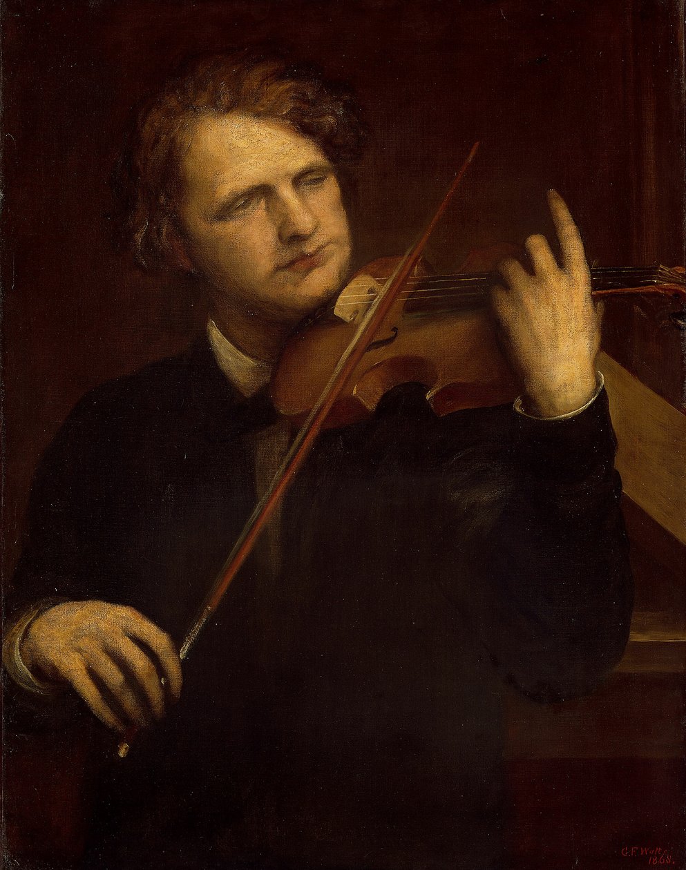 A Lamplight Study: Herr Joachim, 1868. od George Frederick Watts