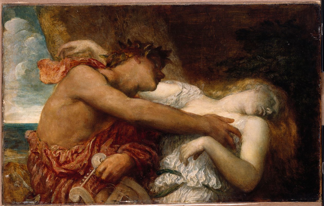 Orfeus a Eurydika, kolem roku 1870 od George Frederick Watts