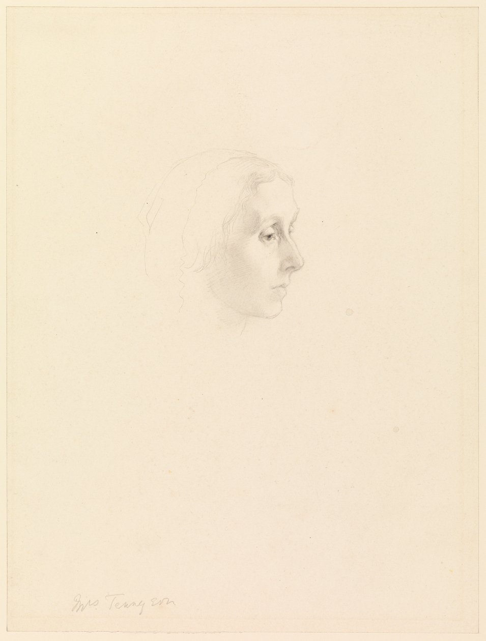 Studie k portrétu Emily Tennysonové, 1862 od George Frederick Watts