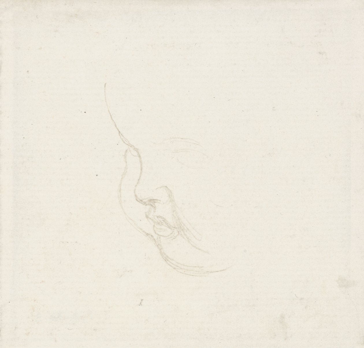 Studie hlavy dítěte, asi 1860 (grafit) od George Frederick Watts