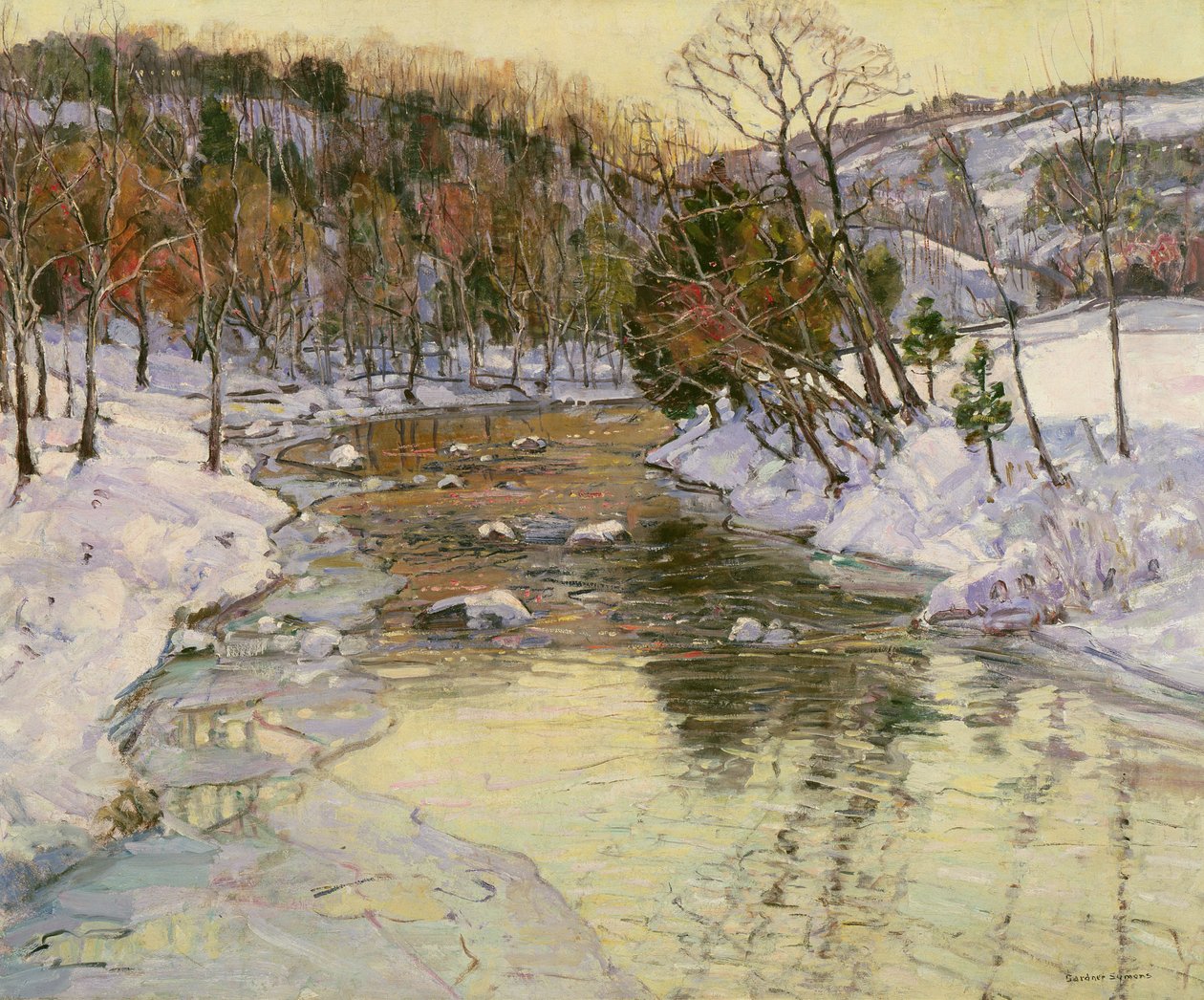 Zimní krajina od George Gardner Symons