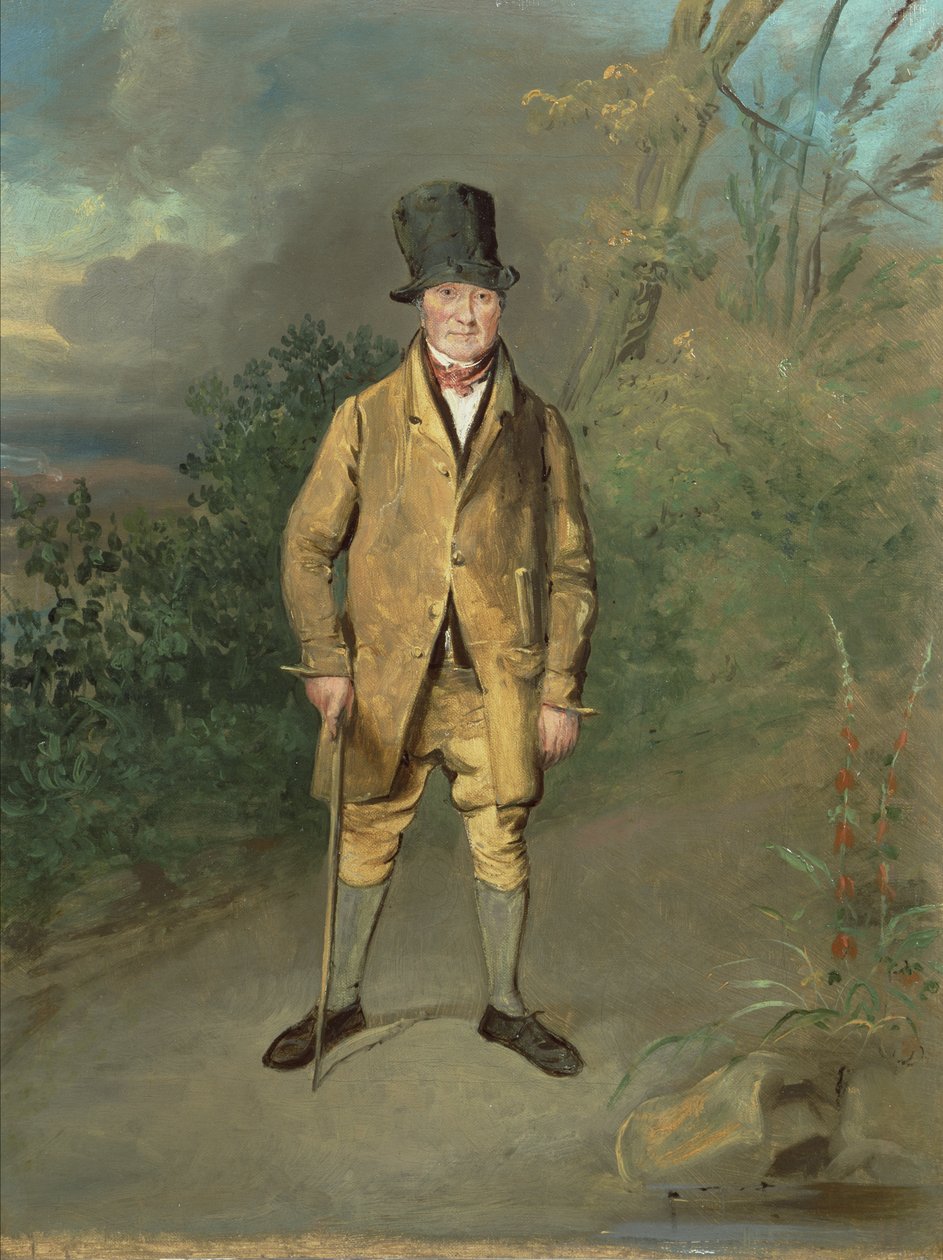 Portrét zahradníka z Bramham Park, Yorkshire, kolem roku 1822 (olej na plátně) od George Garrard