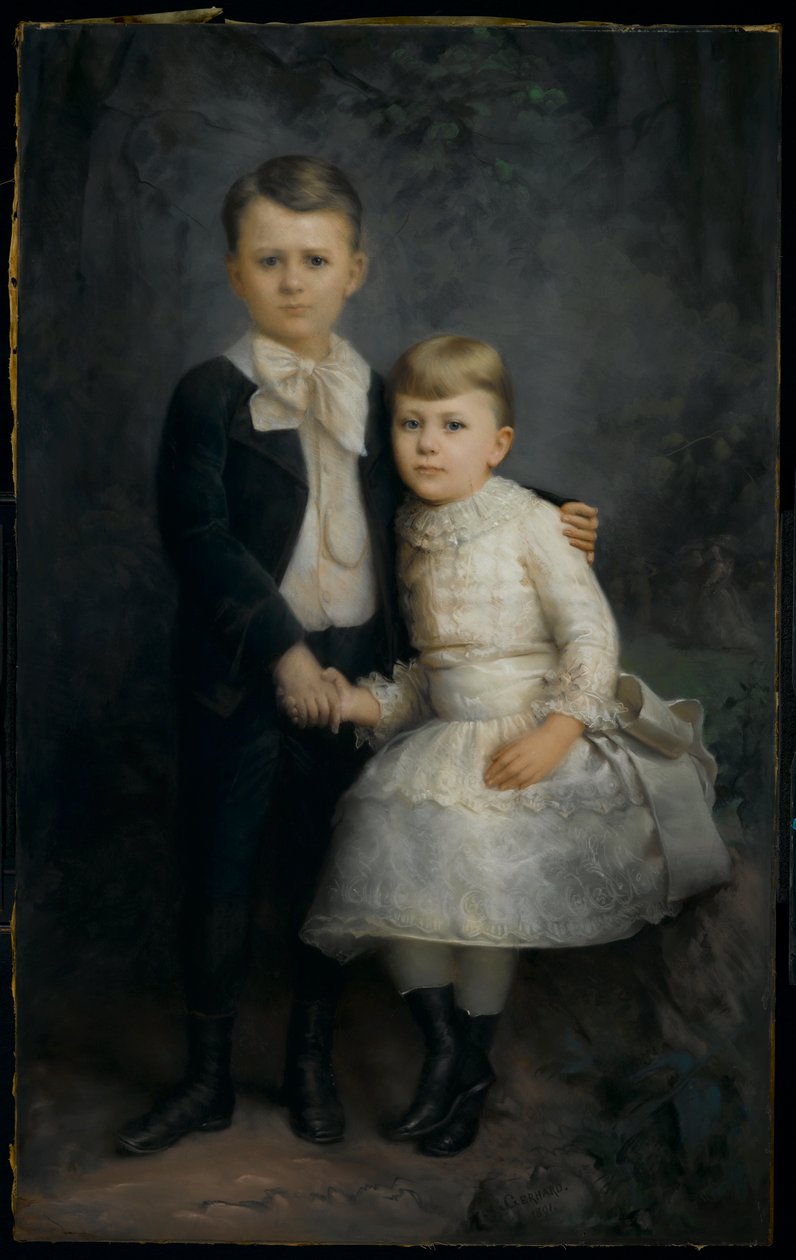 Portrét dvou dětí, 1891 od George Gerhard