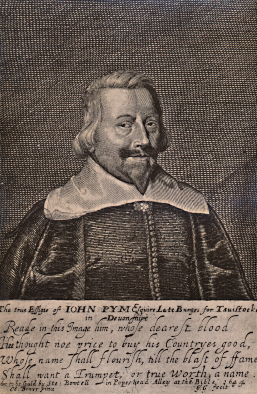 John Pym, anglický parlamentní politik, c1644 1894 od George Glover