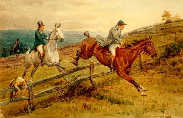 Lov (akvarel na papíře) od George Goodwin Jnr Kilburne