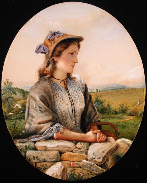 Venkovská dívka od George Goodwin Kilburne