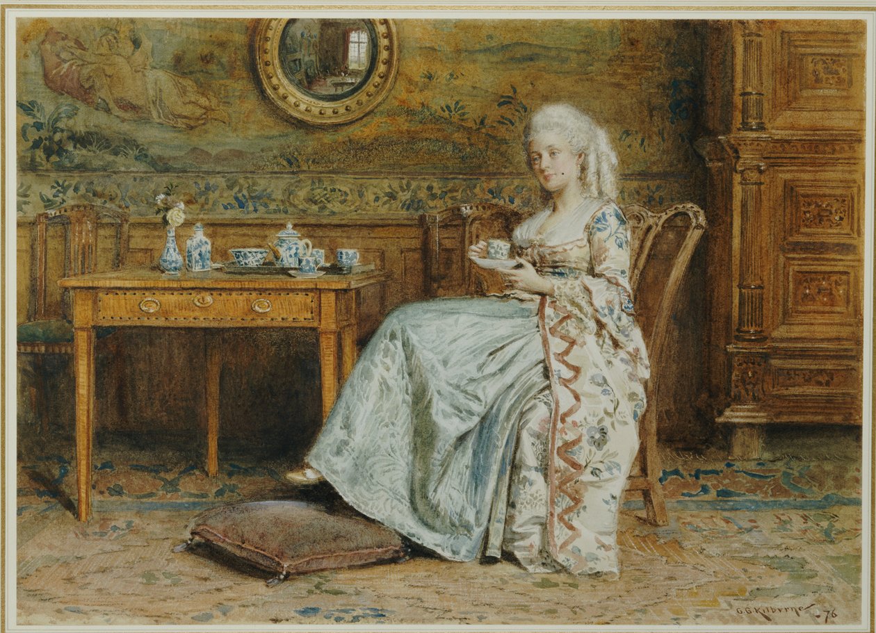 Odpolední čaj, 1876 od George Goodwin Kilburne