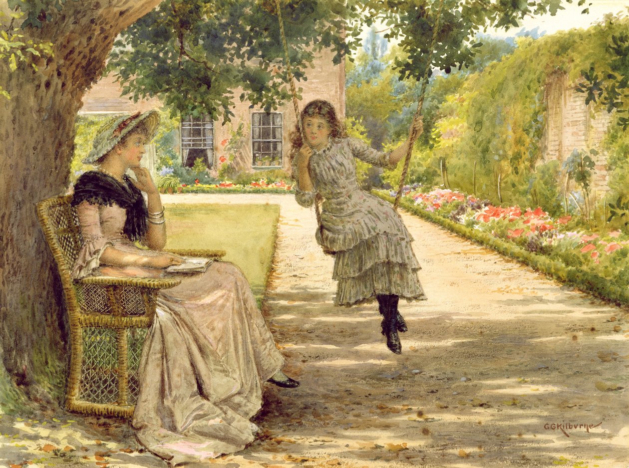 Na zahradě od George Goodwin Kilburne