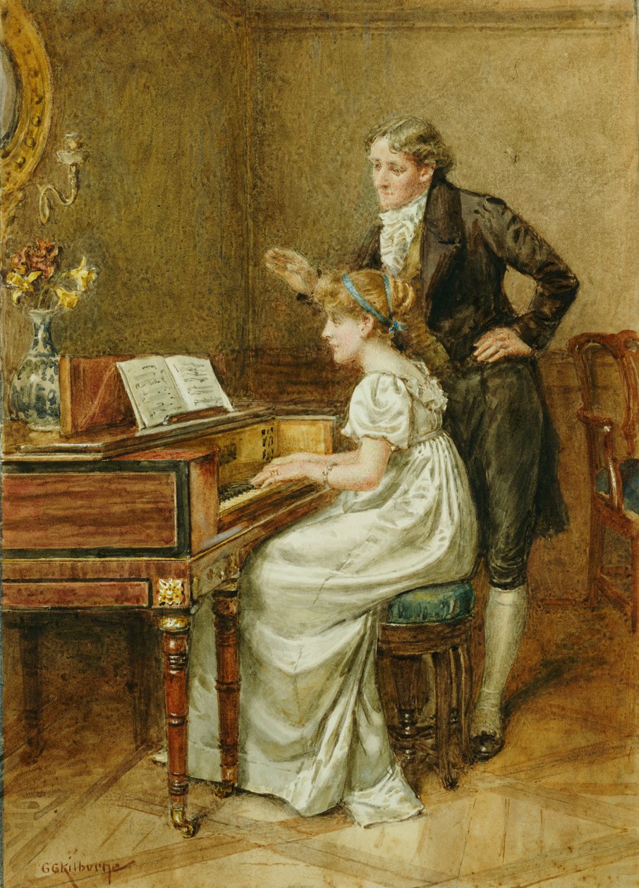 Hudební mistr od George Goodwin Kilburne