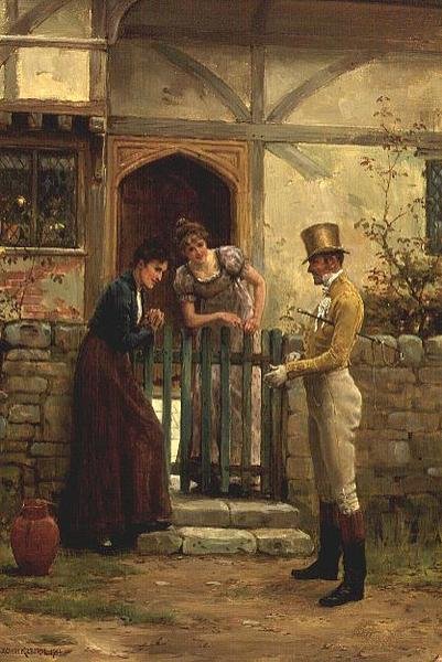 Návštěvník od George Goodwin Kilburne