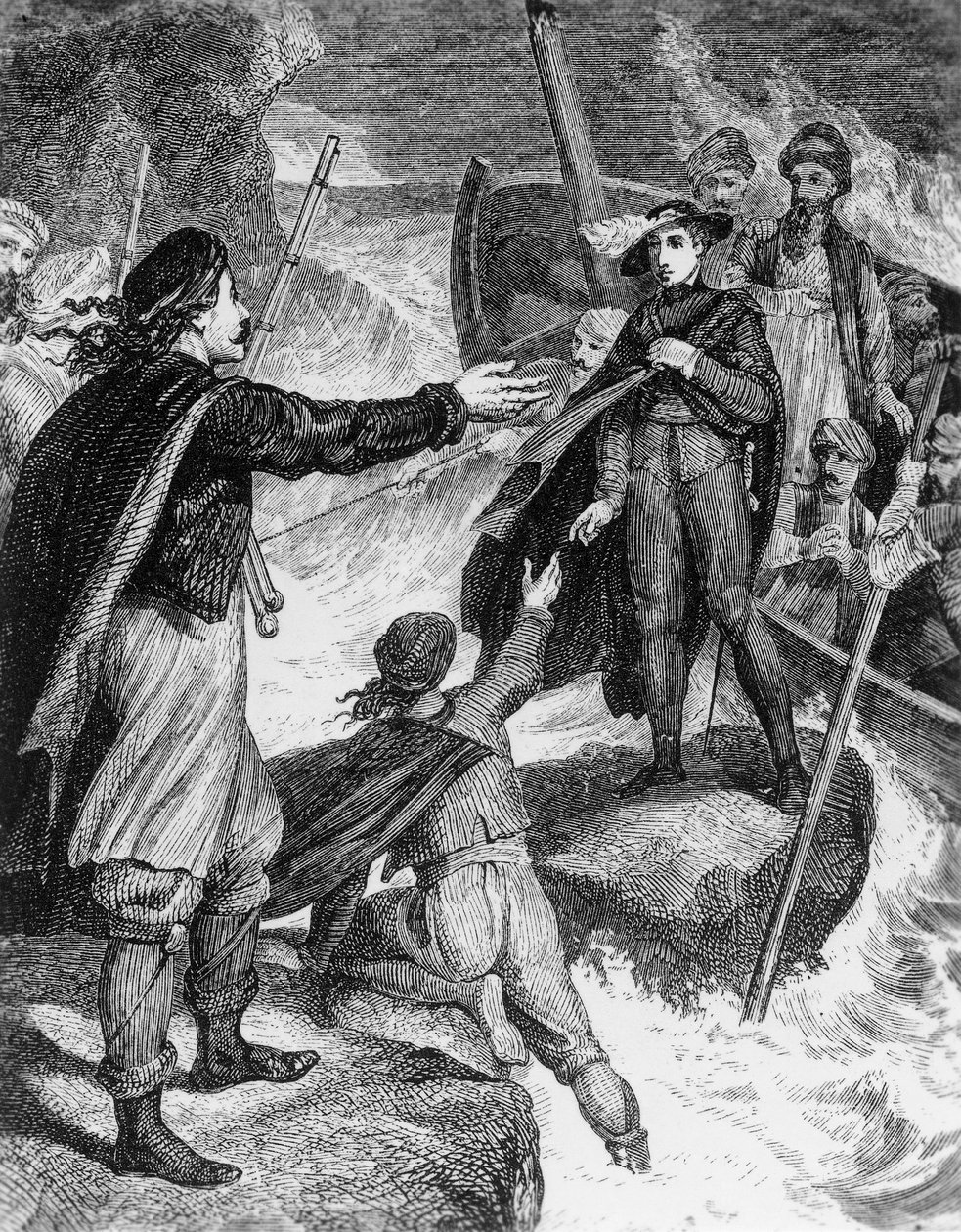 Ilustrace z díla George Gordona Byrona (1788-1824), rytina, z kompletního díla Lorda Byrona od George Gordon Byron