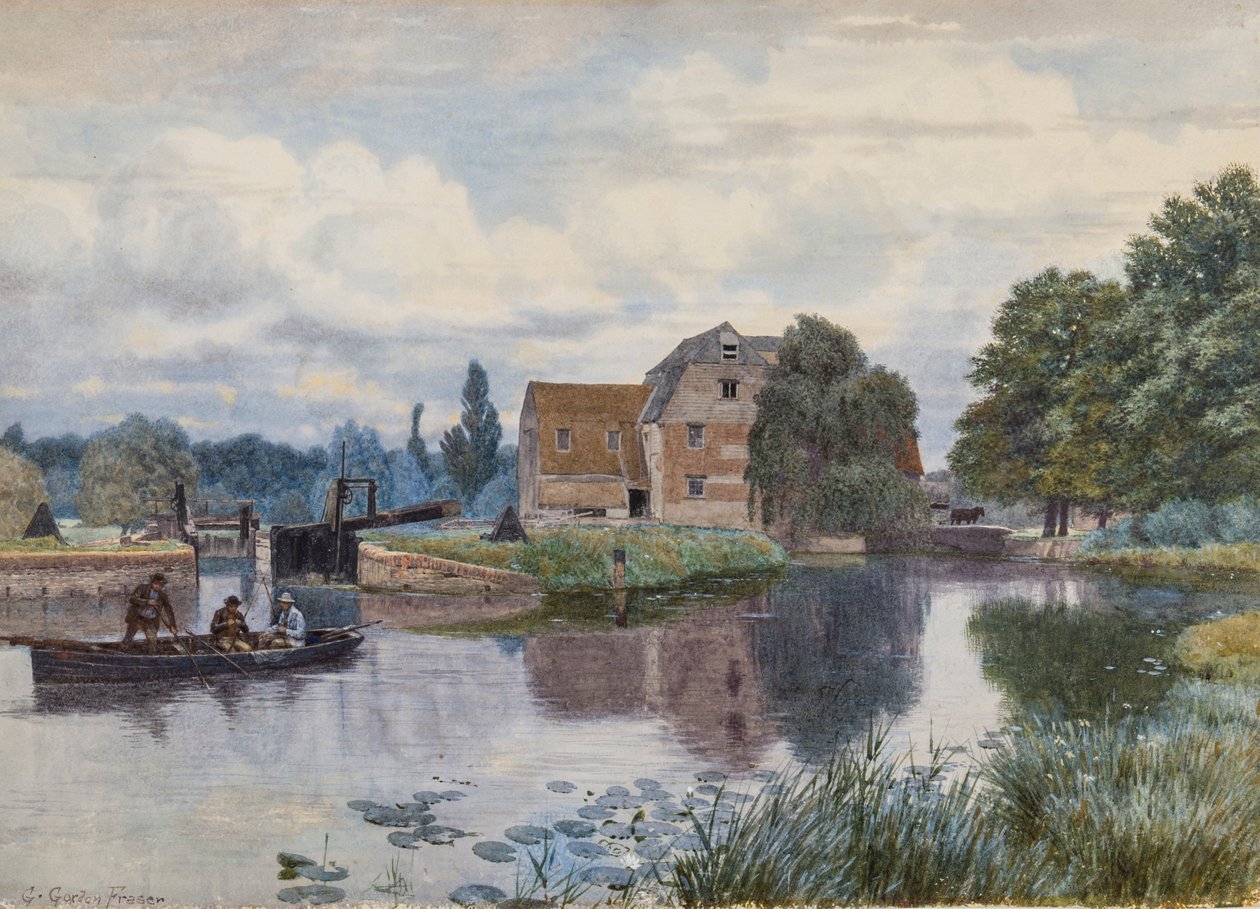 Hemingford Mill, On the Ouse, Huntingdonshire od George Gordon Fraser