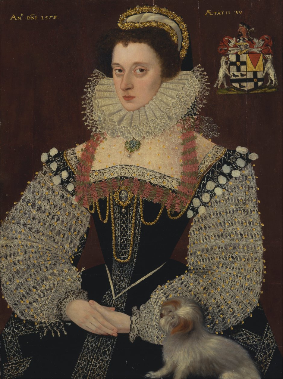 Frances, Lady Brydgesová (asi 1553-1623) od George Gower