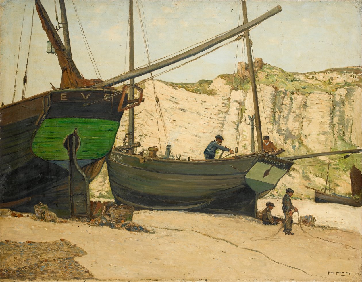 Hastings Luggers na pláži Hastings od George Graham