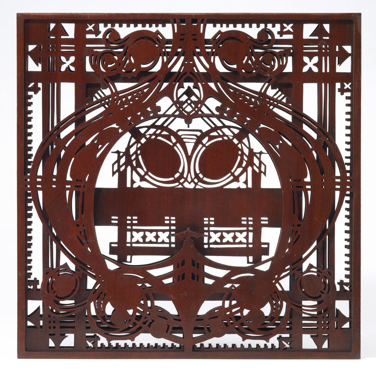 Ozdobný panel z dámského salónku a spisovny, Schlesinger and Mayer Building, Chicago, Illinois od George Grant & Sullivan Louis Henry (1856 1924) Elmslie