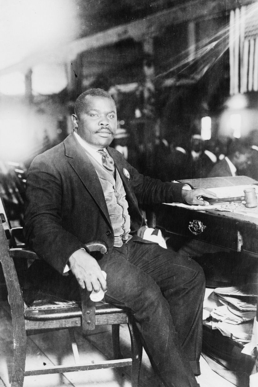 Marcus Garvey (1887-1940), panafričan a jamajský národní hrdina od George Grantham - Bain News Service Bain