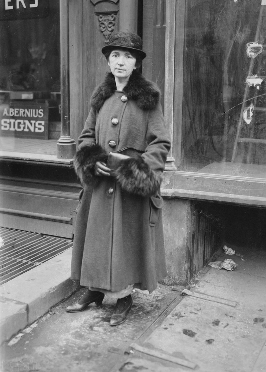 Margaret Sanger, vinná z porušení státního trestního zákoníku provozováním první antikoncepční kliniky, 1917 od George Grantham Bain