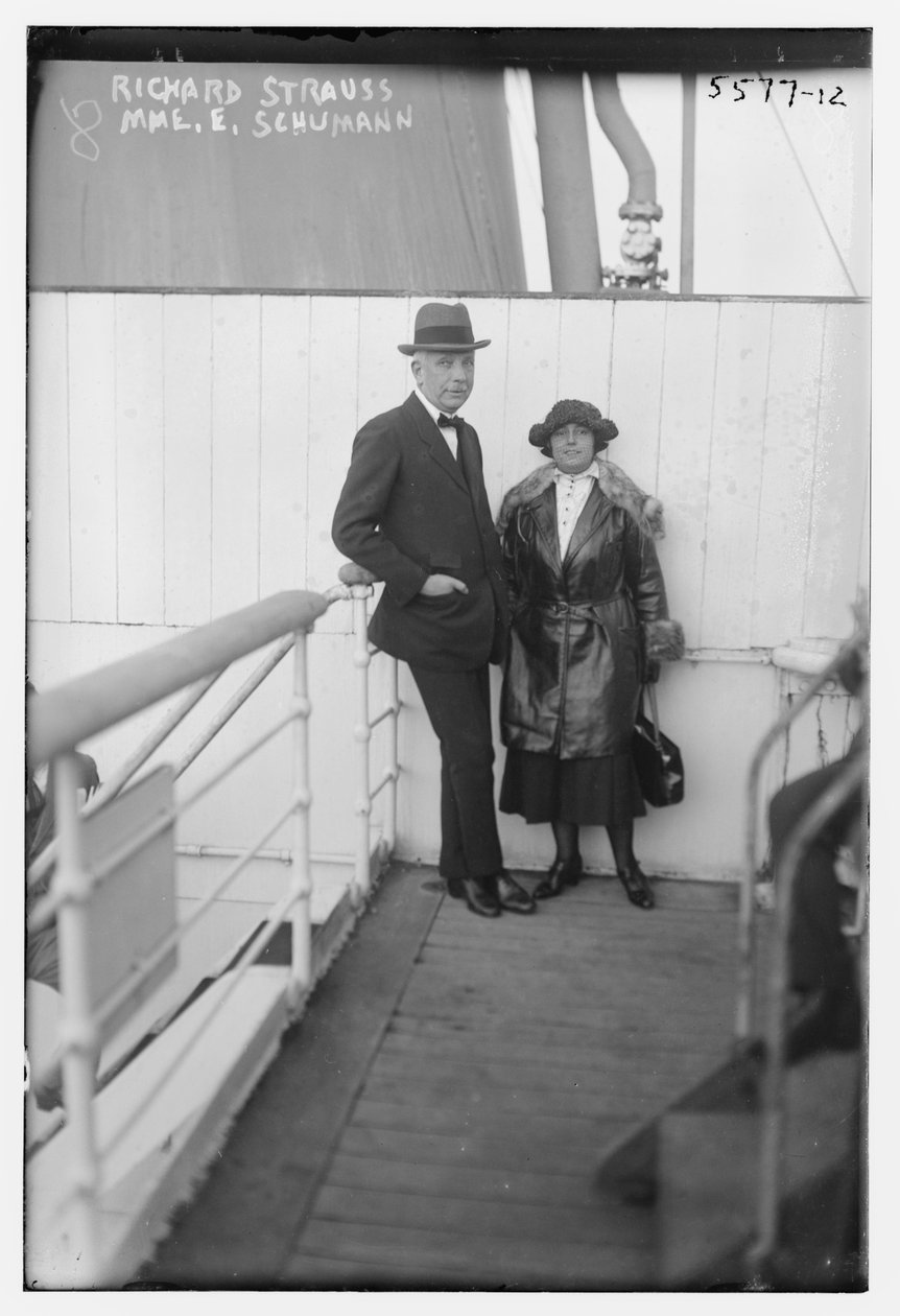 Elisabeth Schumann s Richardem Straussem (č/b foto) od George Grantham   Bain News Service Bain