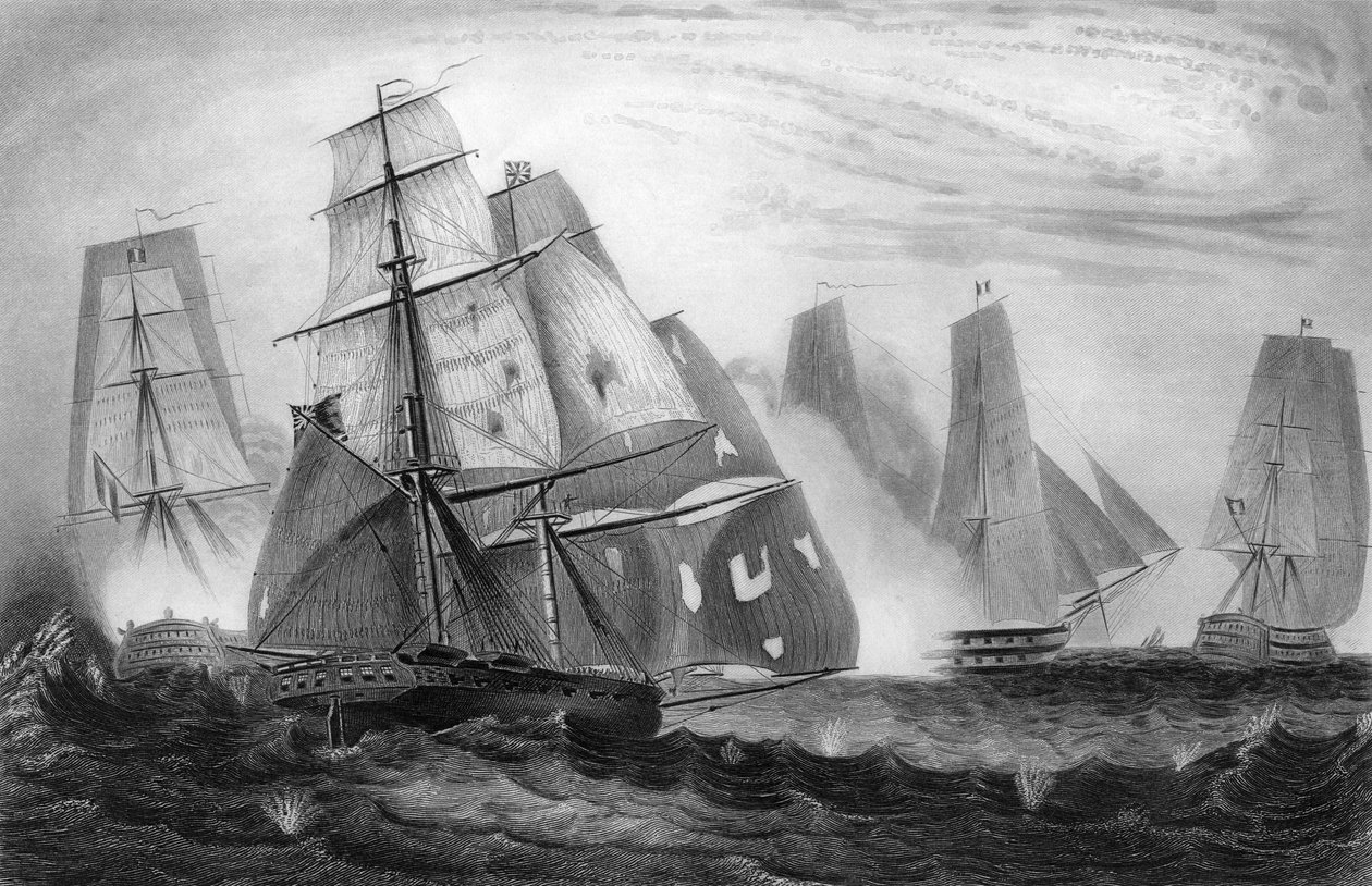 Neohrožené chování kapitána Charlese Napiera, 15. dubna 1809 c1857. od George Greatbatch