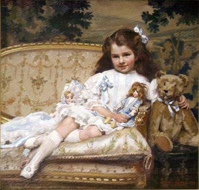 Portrét Marjorie Cohenové, 5 let od George Hall Neale